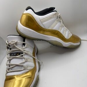 Jordan Black and Gold Basketball Sneakers